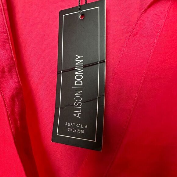 2/$30 Alison Dominy Pink Popover Shirt Blouse Tunic Size 20 Loose Fit Office NWT - Picture 8 of 12